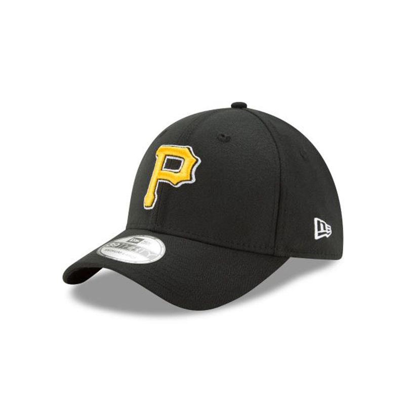 MLB Pittsburgh Pirates Team Classic 39Thirty Stretch Fit (HMQ3219) - Black New Era Caps